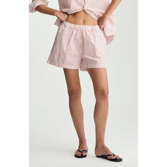 Mavi Stripe Shorts in Red Striped at Nordstrom, Size Medium
