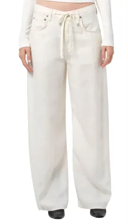 Citizens Of Humanity Brynn Drawstring Trouser In Ivory