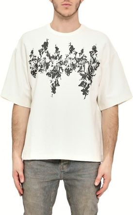 Purple Textured Jersey Graphic T-Shirt in Off White at Nordstrom, Size Xx-Large