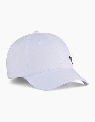 Puma Mens Ess Metal Cat Bb Cap Baseball Unisex Adults - White - Size: MENS