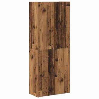 Berkfield Home Highboard Old Wood 60 x 32 x 153 cm - made from engineered wood in Brown