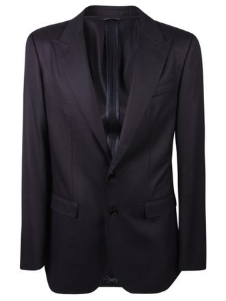 Dolce & Gabbana Mens Midnight Blue Wool Twill Jacket - Navy - Size EU 50 (Mens)