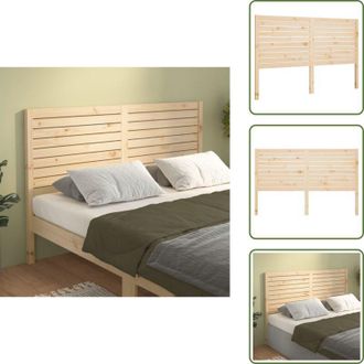 vidaXL The Living Store Testiera per Letto 156x4x100 cm in Legno Massello di Pino - Testiera in legno massello