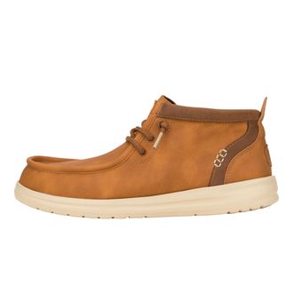 HeyDude HEY DUDE mens ankle boots WALLY MID GRIPR CLASSIC 42051-2DU size 42 Cognac