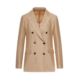 Tagliatore Blazers, female, Brown, Size: 2XS J Parigi Double-Breasted Jacket