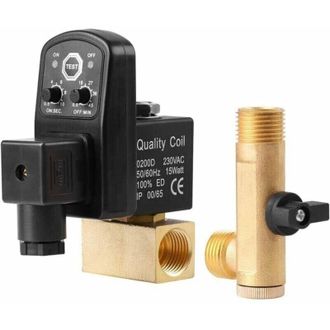 OEM V&aacute;lvula De Drenaje Autom&aacute;tica G1/2 Dn15, V&aacute;lvula De Drenaje Temporizada Electr&oacute;nica Autom&aacute;tica Para La Gesti&oacute;n Del Condensado Del Compresor De Aire (a