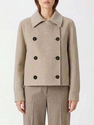 Brunello Cucinelli Caban doppiopetto in puro cashmere con tasche a fessura
