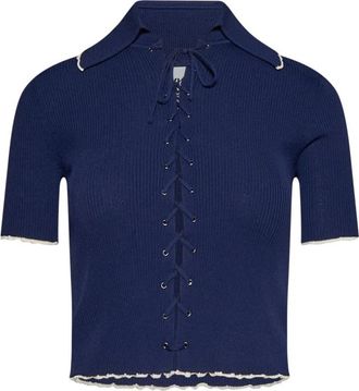 Silvian Heach Talor Top - Dames - Ronde hals truien - Blauw - XL - Truien & Vesten