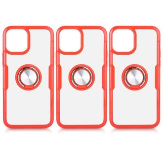 OEM Funda Protectora Transparente Que No Amarillea Para Iphone 16 Pro Max Con Soporte Magn&eacute;tico En Forma De Anillo. Resistente A Ara&ntilde;azos Y Golpes, Con Un