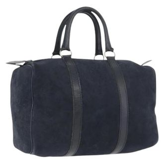 Dior Pre-owned Vintage Su&egrave;de Handtas - Dames - Vintage Weekendtas - Blauw - ONE Size - Su&egrave;de - Vintage