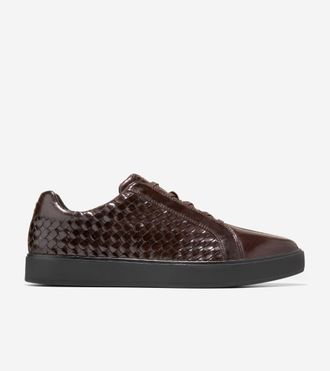 Cole Haan Mens GrandPr&oslash; Luxe Woven Slip-On Sneakers - Brown Size 10.5