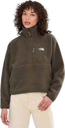 The North Face Yumiori Peak 1/2 Zip Jacket Womens Coat New Taupe Green : 2XL, Fleece/Polyester
