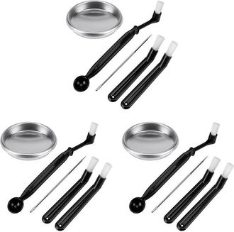 OEM Juego De 15 Piezas De Cepillos Para Cafetera Con Cuchara, Cepillo Para Molinillo De Caf&eacute;, Herramienta De Limpieza Para El Cabezal Del Grupo De La Cafe