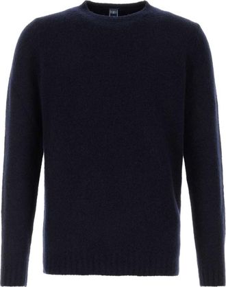 Fedeli Navy Blue Knitted Sweater