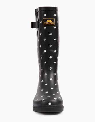Trespass Womens Trespass Womens/Ladies Samira Floral Wellington Boots - Black - Size: 5