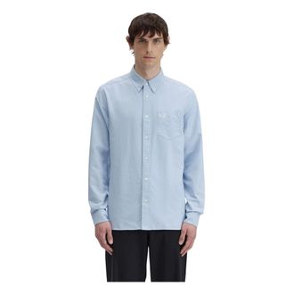 Fred Perry Oxford overhemd - Heren - Overhemden - Blauw - Maat: L Katoen