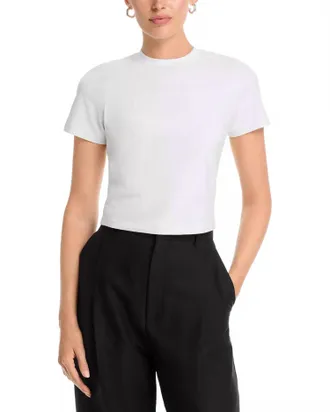 French Connection Maisie Jersey Tee In White