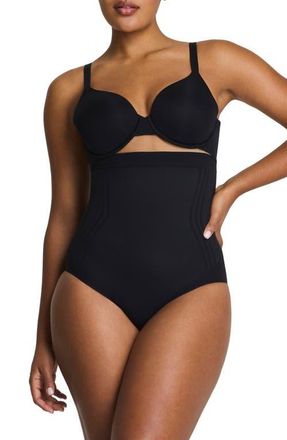 Spanx SPANXsculpt GoFigure High Waist Shaper Briefs in Very Black at Nordstrom, Size X-Large