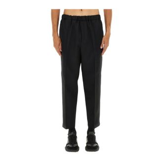 Jil Sander Pantalones de Pinzas de Corte Relajado - Trousers - Hombre - Negro - M
