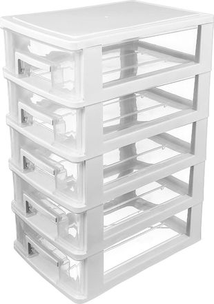 OEM Caja De Almacenamiento De Pl&aacute;stico Blanco, Organizador De Ropa Para Armario O Vestidor