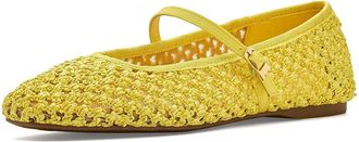 Birdies Hummingbird Mary Jane Openweave Womens Dress Flat Shoes Sunflower Openweave : 6.5 M, Polyester