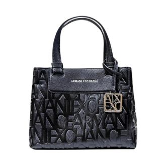 A|X Armani Exchange Stijlvolle Schoudertas met Zakken - Dames - Handtassen - Zwart - ONE Size - Polyester - Tassen