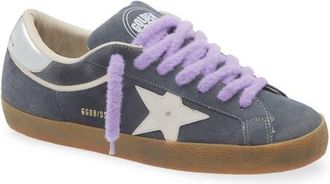 Golden Goose Super-Star Sneaker in Stone Blue/milk/silver at Nordstrom, Size 11Us
