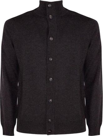 KANGRA Cardigan a collo alto - - Knitwear - Uomo - Marrone - M