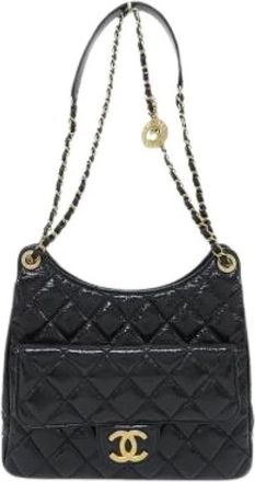 Chanel Pre-owned Calf Shoulder Bag - Dames - Vintage Schoudertas - Zwart - ONE Size - Leer - Vintage