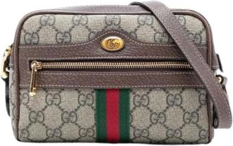 Gucci Pre-owned Cross Body Bags, female, Beige, Size: ONE SIZE Pre-owned Ophidia Crossbody Bag