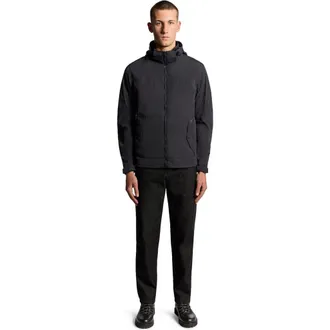 Lyle & Scott Long Sleeve Stow Away Jacket in Black Ice at Nordstrom, Size Xx-Large