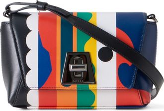Akris Little Anouk Leather Crossbody Bag in Orange Multicolor at Nordstrom