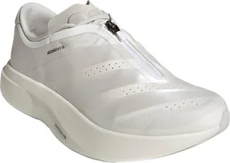 adidas Adizero Evo SL Zip LightstrikePro Running Shoe in White/zero Metallic/grey at Nordstrom, Size 11.5