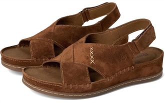 Born Womens Ebba Slingback Sandal In Glazed Ginger Suede