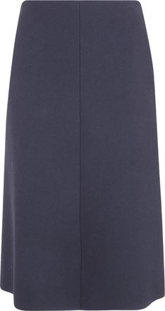 N&deg;21 Stoffen Midi Rok met Wijde Pofmouwen - Dames - Midirokken - Zwart - XS - Rokken