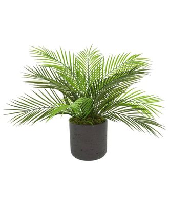 Creative Displays Inc. UV-Rated Outdoor Palm in Fiberstone Pot