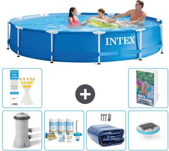 Intex Piscina Con Estructura Redonda - 366x76 Cm - 7-piezas S228
