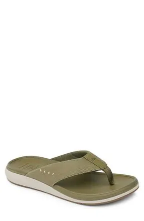Reef Cushion Norte Water Friendly Flip Flop in Olive Vintage at Nordstrom Rack, Size 12
