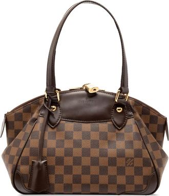 Louis Vuitton Borsa a tracolla Verona PM in tela Damier Eb&egrave;ne 2010 - Marrone