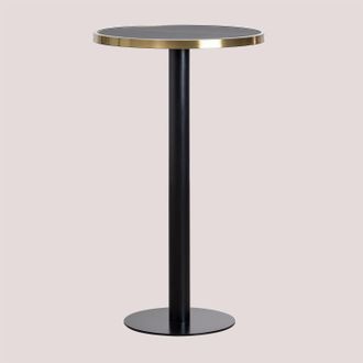 Sklum Mesa Alta De Bar Redonda En Gres (&oslash;60 Cm) Amaretto Sklum