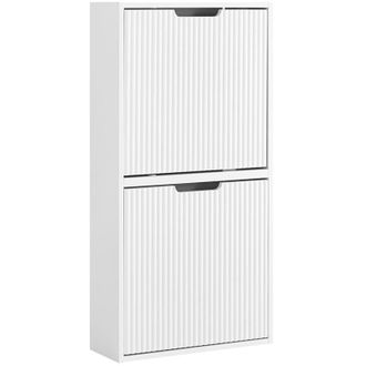 SoBuy Sobuy Mueble Para Zapatos De Entrada Armario Para Zapatos - Ultra Delgado 19cm Profundidad, Montaje Vertical/horizontal, Almacenamiento De Zapatos Y P