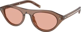Prada PR B15S Zonnebril - Dames - Zonnebrillen - Bruin - 51 MM - Accessoires