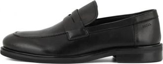 Digel Zwarte Penny Loafers met dikke zool - Heren - Loafers - Zwart - 43 EU - Wol - Schoenen