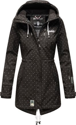 Marikoo lange dames gewatteerde jas Abendsternchen met afneembare capuchon
