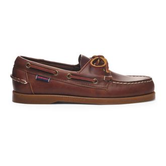 Sebago Sailor Shoes, male, Brown, Size: 7 1/2 US Portland Waxed