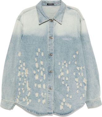 Ground-Zero logo-embroidered jacket - Blue