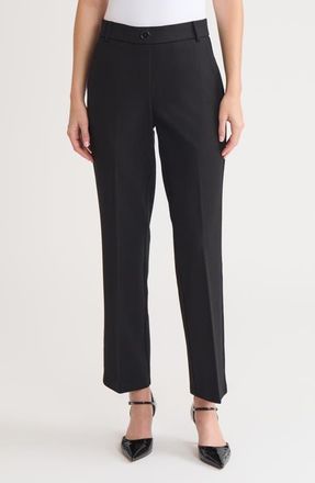Kasper Pull-On Flare Pants in Black at Nordstrom, Size X-Small