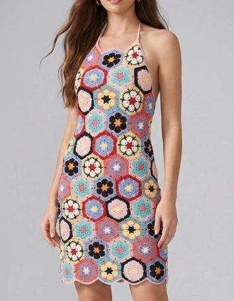 Oceanus Womens Floral Dress Crochet Pattern - Size: 10/8