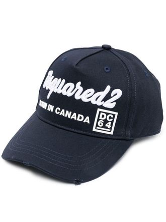 Dsquared2 Cappello da baseball con stampa - Blu