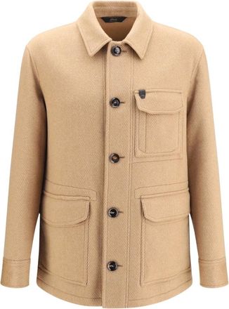 Brioni Giacca in Cashmere da Lavoro - - Knitwear - Donna - Beige - L